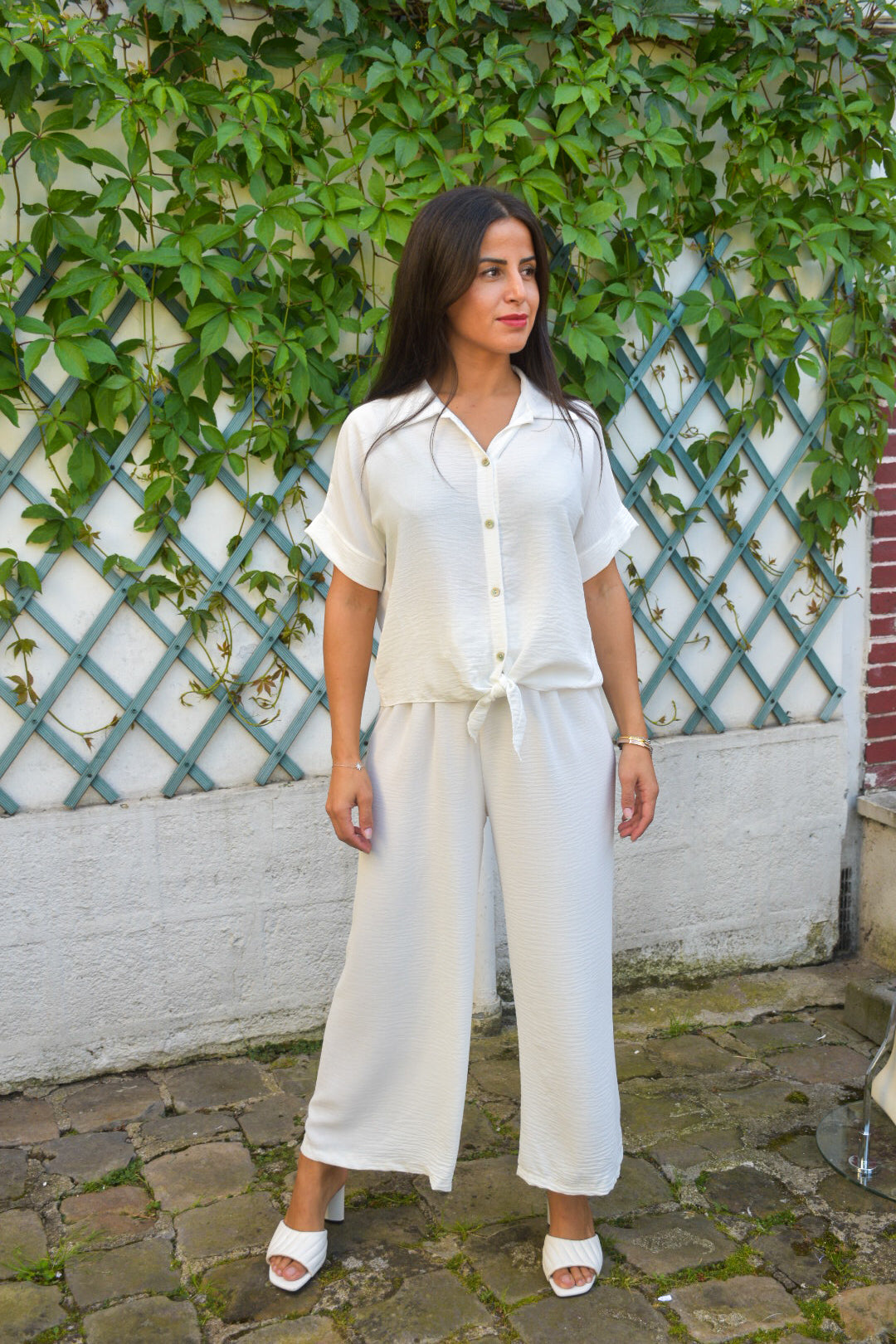 Ensemble Blanc Chic & Confort