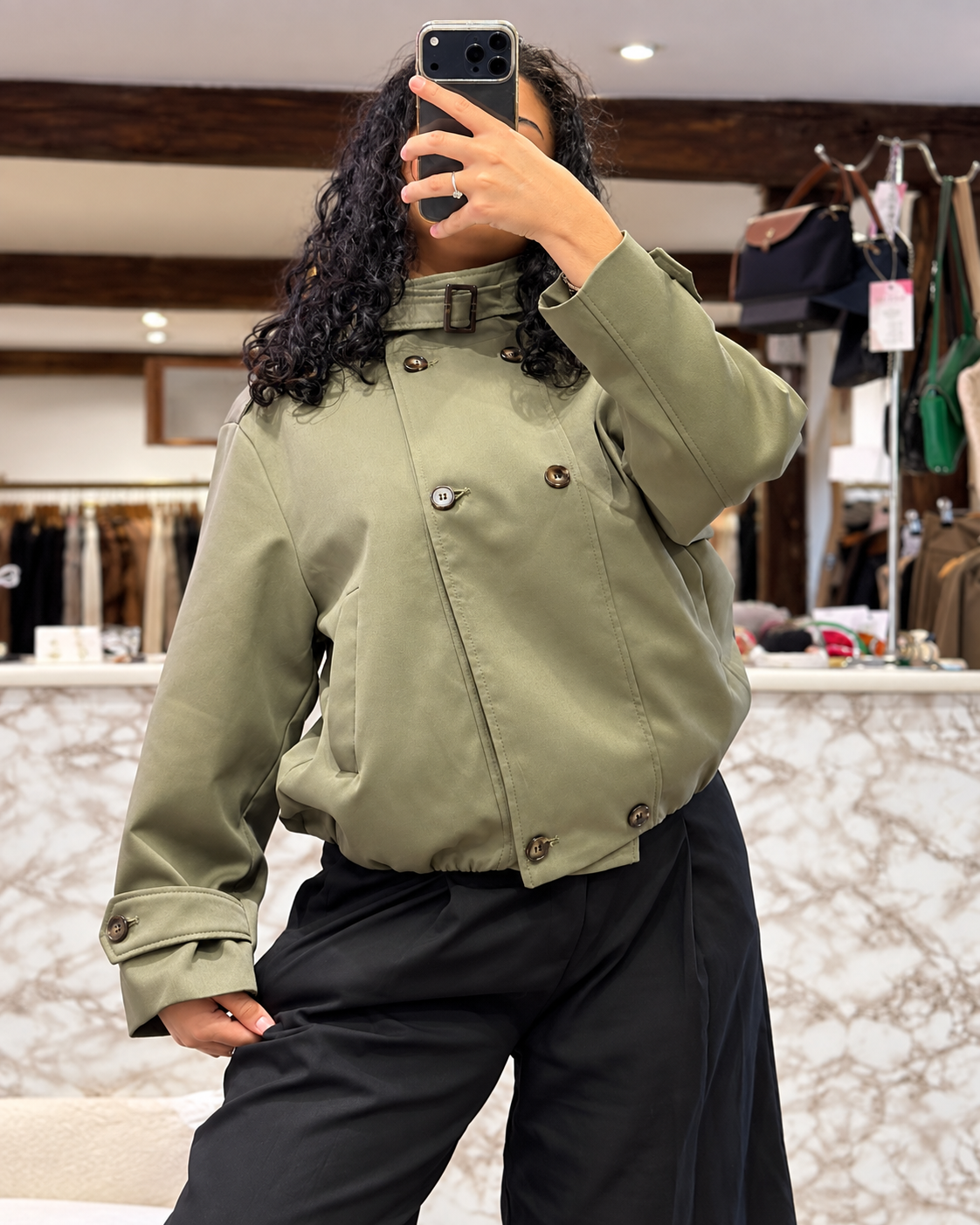 Trench court Kaki