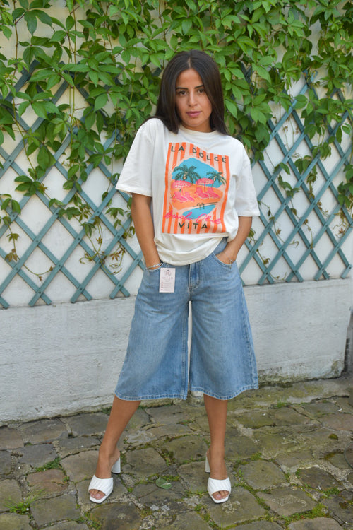 Bermuda Jean Large Bleu Clair