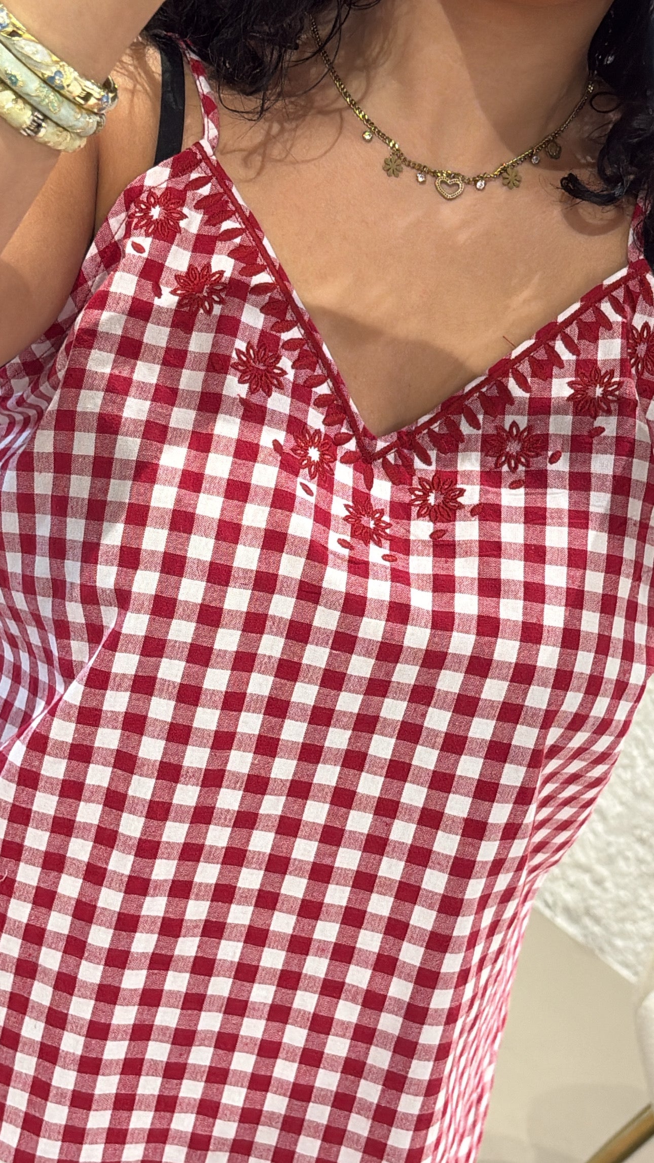 Top vichy 100% Cotton