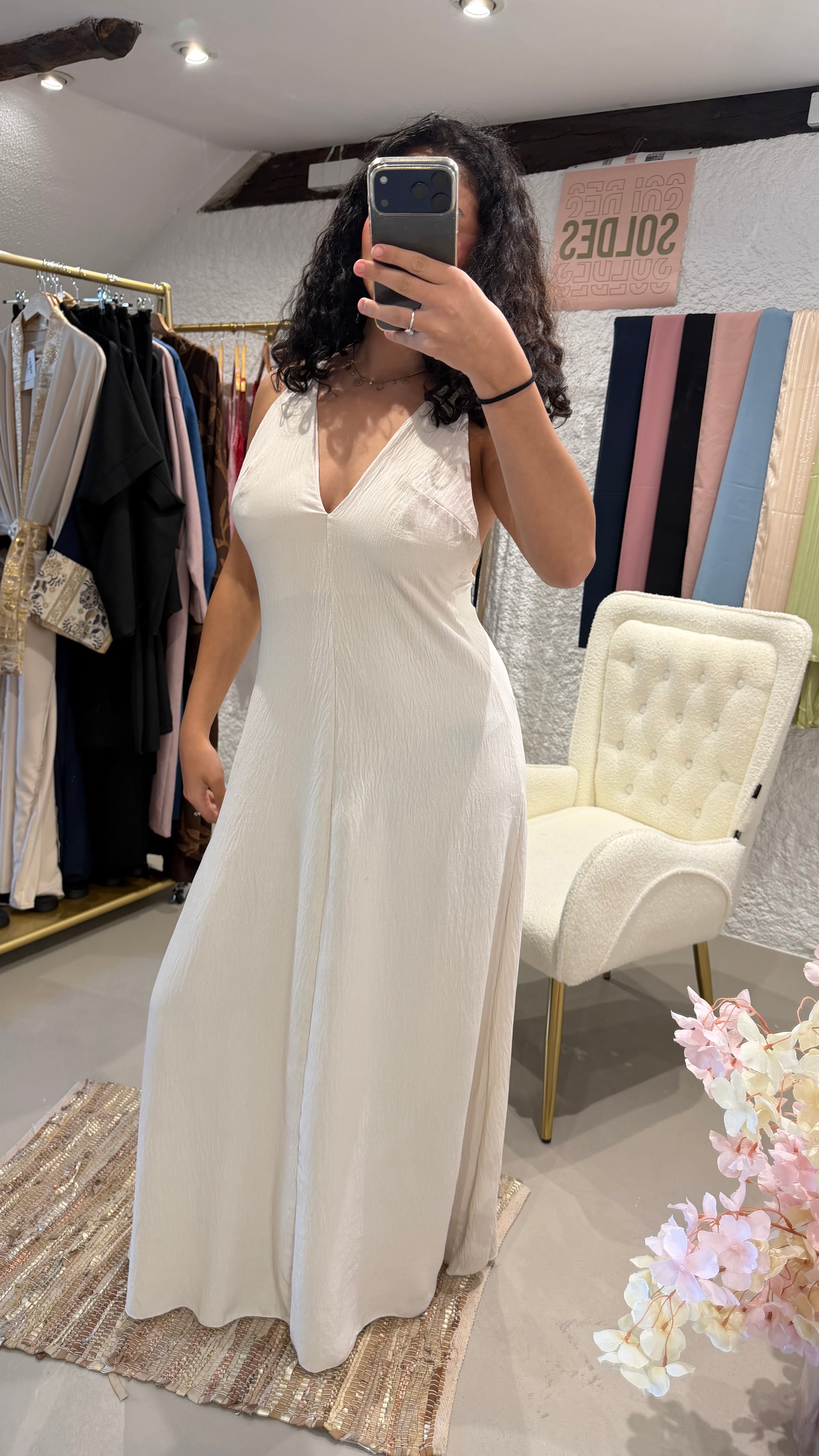 Robe Beige éclat d’été