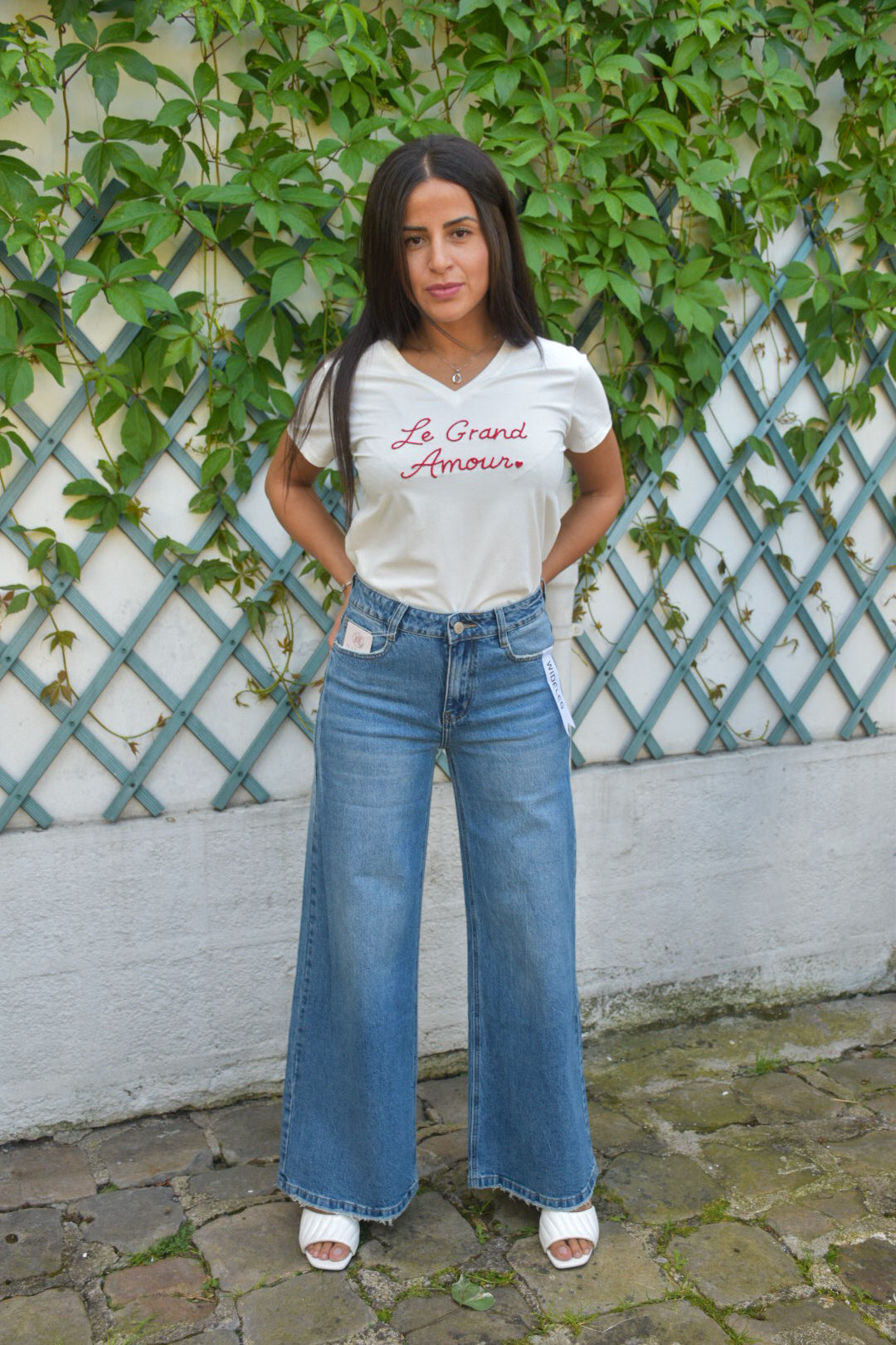 Jean Wide Leg Bleu Clair