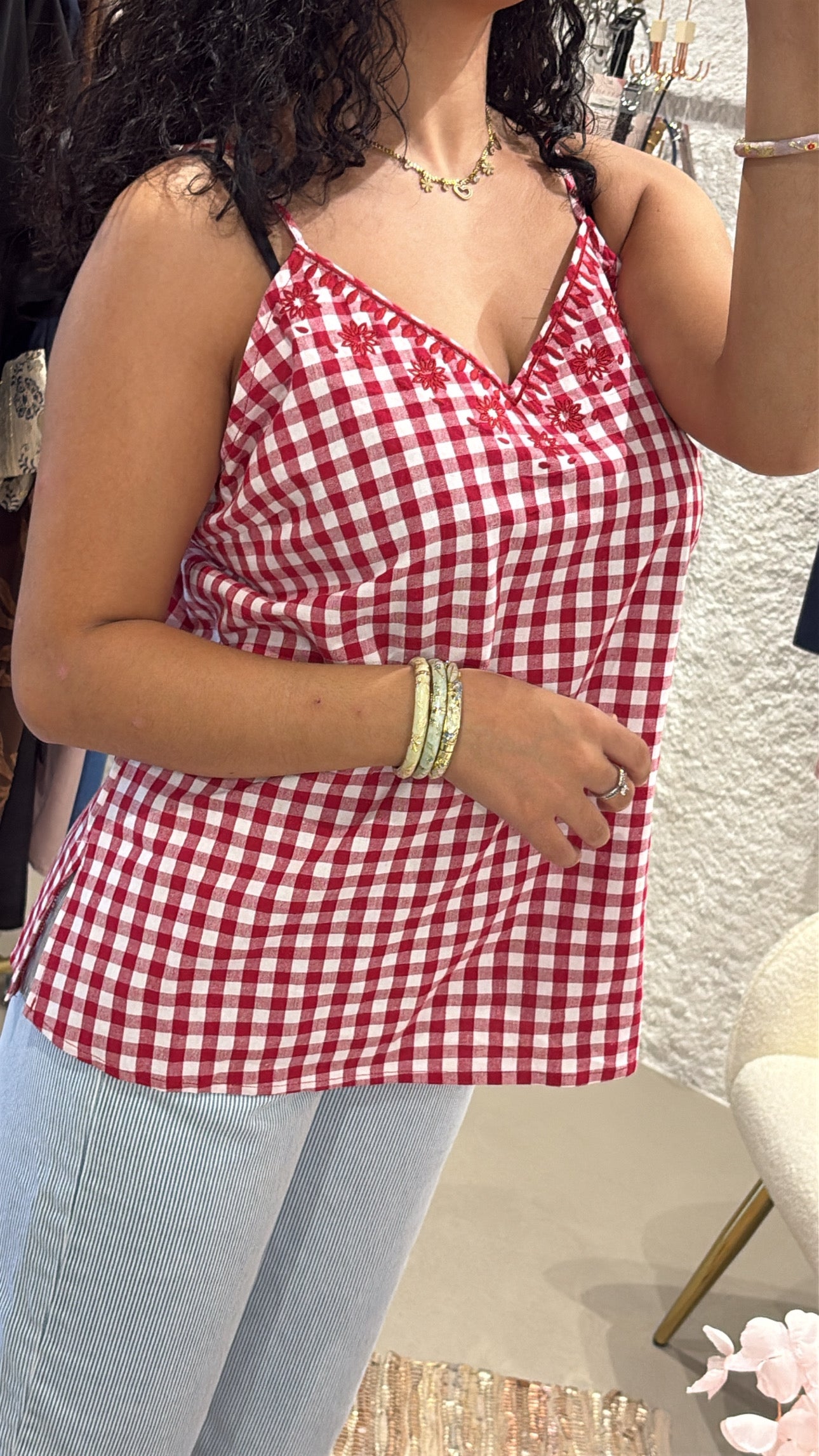 Top vichy 100% Cotton