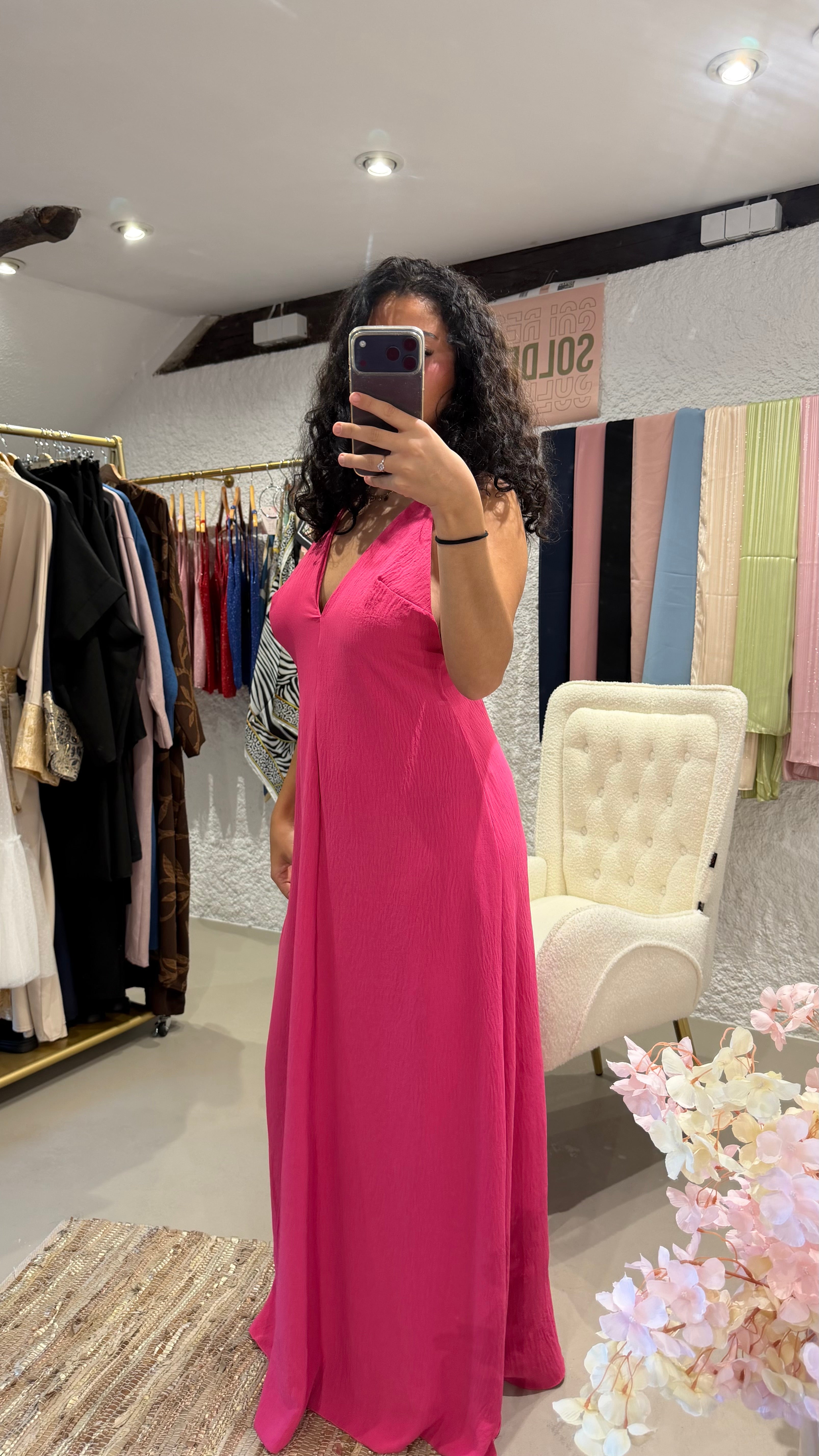 Robe rose éclat d’été