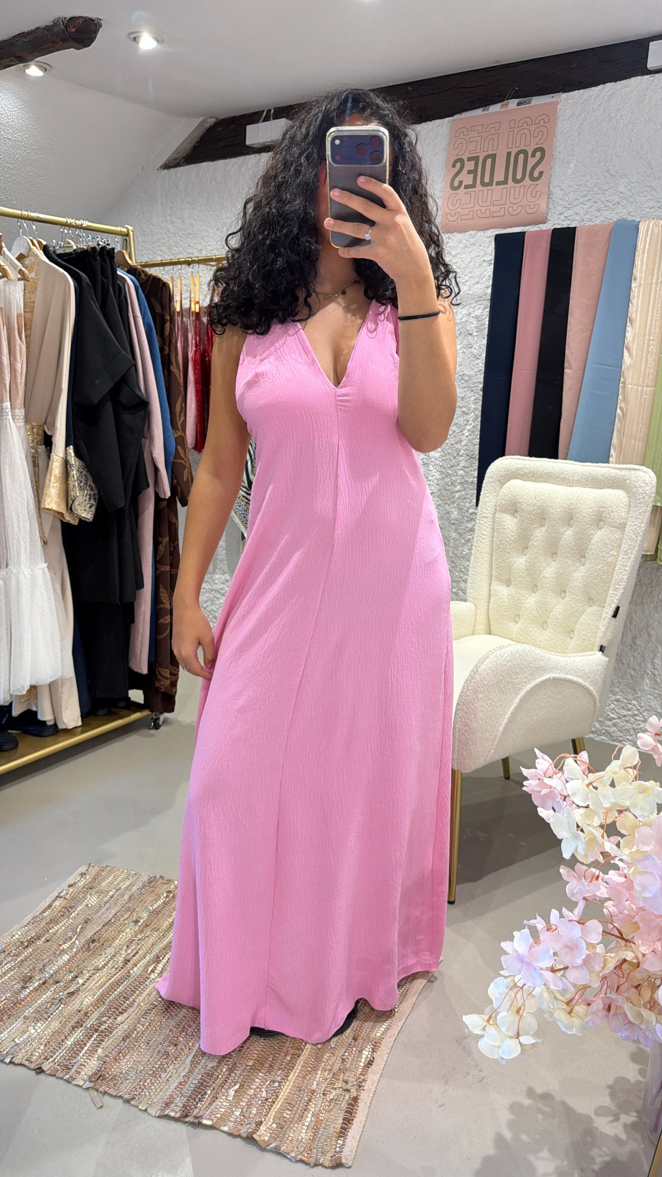 Robe rose éclat d’été